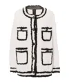 Blancha Single-breasted Shearling Jacket In White