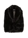 Blancha Sleeveless Jacket In Brown