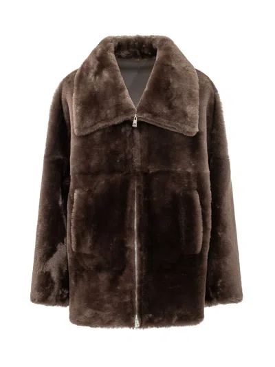 Blancha Straight Merino Jacket In Quercia