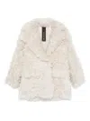 Blancha Shearling Jacket In White