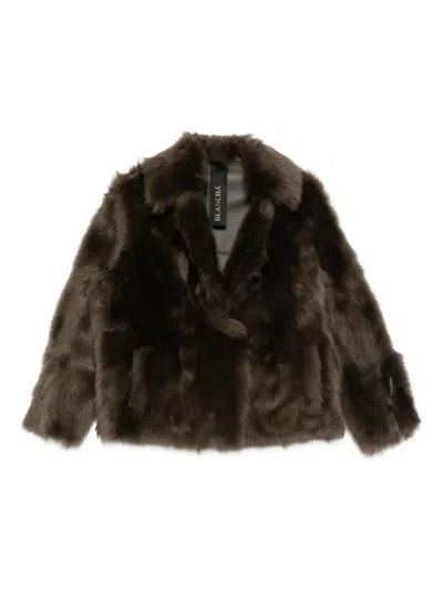 Blancha Shearling Jacket In Brown