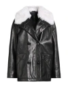 Blancha Woman Coat Black Size 8 Sheepskin