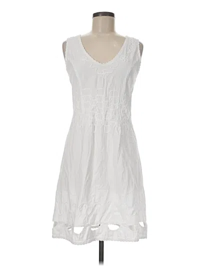 Pre-owned Blanco By Nature Casual Dress In White
