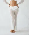 Blanco By Nature Eliza Crochet Pants In Ivory In Multi