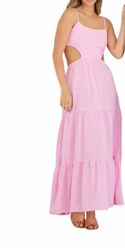 Blanco By Nature Emma Cutout Dress In Hot Pink