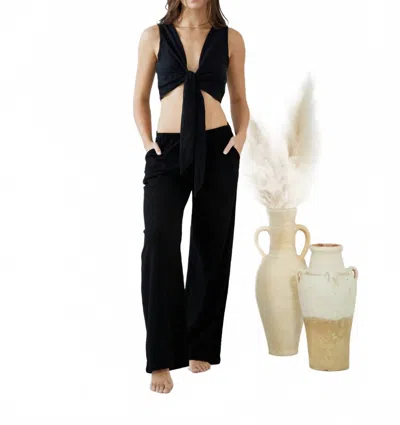 Blanco By Nature Kelly Drawstring Pants In Black
