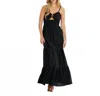 Blanco By Nature Nayla Keyhole Maxi Dress In Black In Black