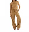 Blanco By Nature Rope Halter Top In Mocha In Brown