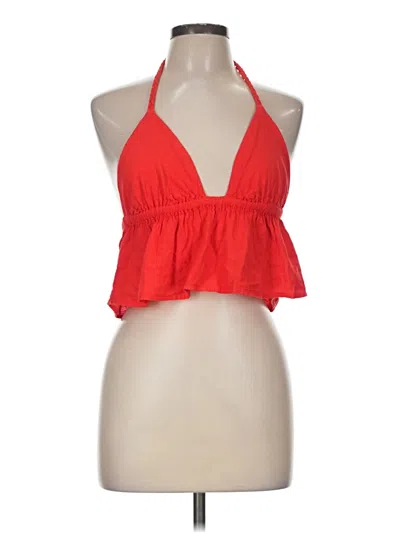 Pre-owned Blanco By Nature Sleeveless Blouse In Red