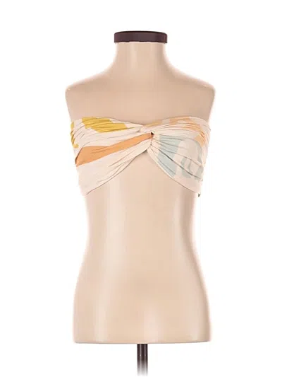 Pre-owned Blanco By Nature Tube Top Ivory Strapless Neckline Tops