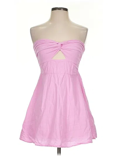 Pre-owned Blanco By Nature Tube Top Pink Strapless Neckline Tops
