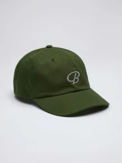 Blanco Clothing Blanco "b" Woven Hat In Cypress Green