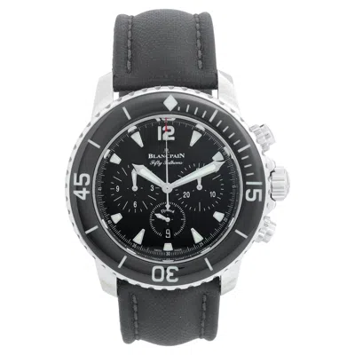 Pre-owned Blancpain 50 Fathoms Flyback Chronograph Men's Watch Ref 1130-52a In Multi