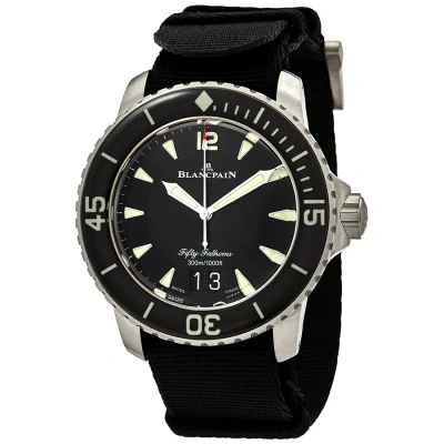 Blancpain Fifty Fathoms Automatic Black Dial Men's Watch 5050 12b30 Naba