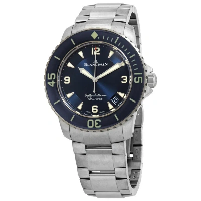 Blancpain Fifty Fathoms Automatic Blue Dial Men's Watch 5015 12b40 98 In Metallic