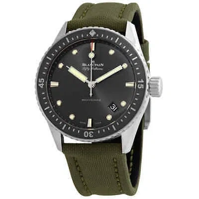 Pre-owned Blancpain Fifty Fathoms Bathyscaphe Meteor Automatic Men's Watch 5000-1110-k52a