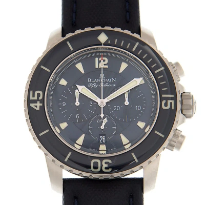 Blancpain Fifty Fathoms Chronograph Automatic Men's Watch 5085fb-1140-52b In Black