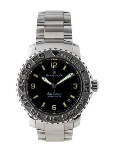 Pre-owned Blancpain Fifty Fathoms Divers Watch, 40mm In Multi