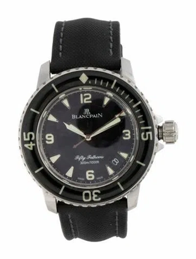 Pre-owned Blancpain Fifty Fathoms Watch In Multicolor