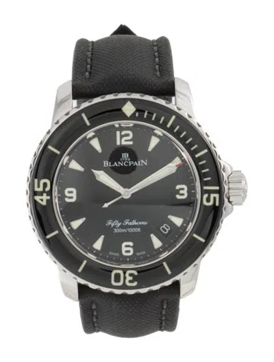 Pre-owned Blancpain Fifty Fathoms Watch In Multicolor