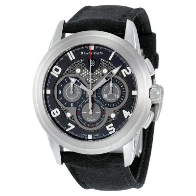 Blancpain L-evolution Flyback Automatic Chronograph Black Dial Black Leather Men's Watch 560stc-11b3