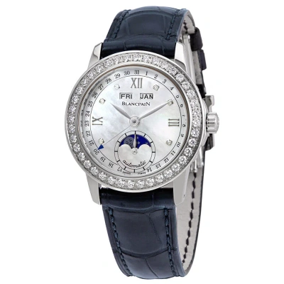 Blancpain Leman Automatic Ladies Watch 2360-4691a-55b In Blue