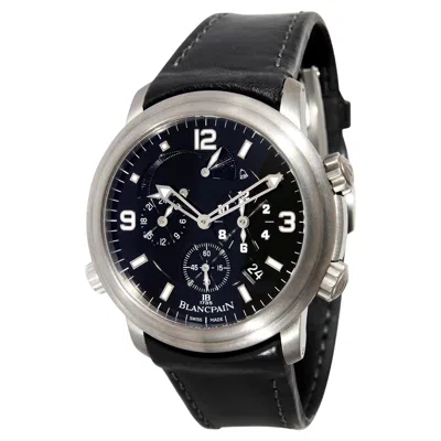 Pre-owned Blancpain Leman Reveil Gmt 2041-1230-63b Men's Watch In Titanium In Multi