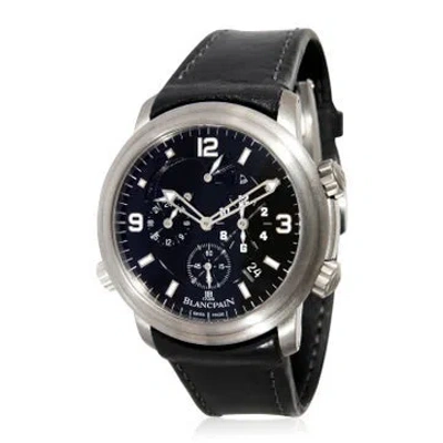 Pre-owned Blancpain Léman Réveil Gmt Watch In Multi