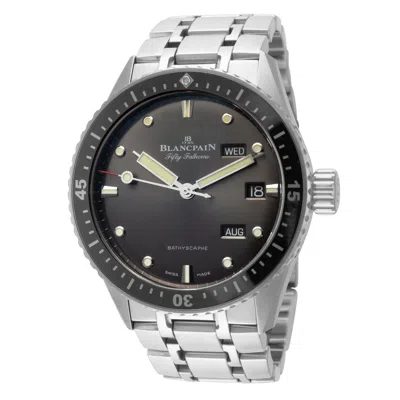 Blancpain Men's Fifty Fathoms Bathyscaphe 43mm Automatic Watch 5071-1110-70b In Silver