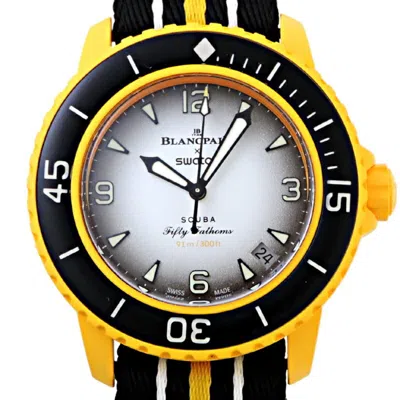Pre-owned Blancpain Plastic Wristwatch () In Grey