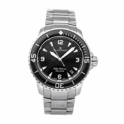 Blancpain Fifty Fathoms Black Dial Men's Watch 5015-1130-71s In Metallic