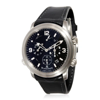 Blancpain Leman Gmt Gmt Black Dial Men's Watch 2041-1230-63b In Black / Brown / Grey / Skeleton