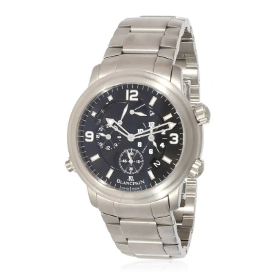 Blancpain Leman Reveil Gmt Chronograph Automatic Black Dial Unisex Watch 2041-1230n