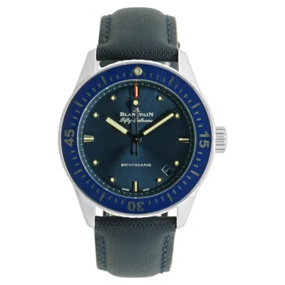 Pre-owned Blancpain Stainless Steel Fifty Fathoms Bathyscape 38mm In Multi