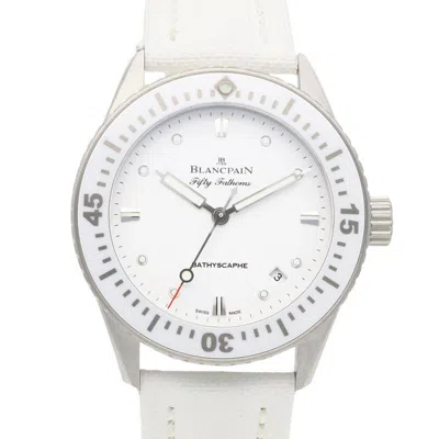 Pre-owned Blancpain Stainless Steel Wristwatch () In White