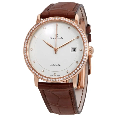 Blancpain Ultraplate Automatic Men's Watch 6223-2987-55b In Brown / Gold / Gold Tone / Rose / Rose Gold / Rose Gold Tone