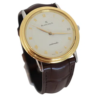 Pre-owned Blancpain Villeret 0095-1318 Steel & 18k Gold Automatic Cal. 9513 Circa 1990 In Multiple
