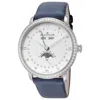 Blancpain Women's Villeret Quantieme Complet 38mm Automatic Watch 6264-4628-95a In Blue