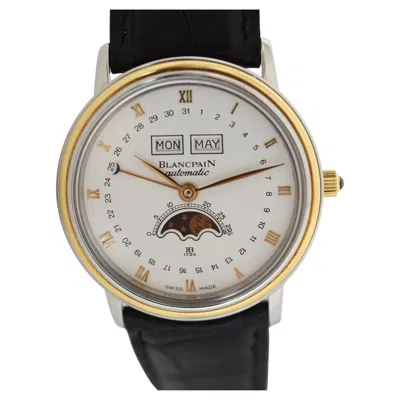 Pre-owned Blancpain Villeret Triple Calendar Moonphase Automatic Steel Gold, 1989 In Multi