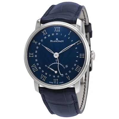 Blancpain Villeret Ultra Slim Automatic Men's Watch 6653q-1529-55b In Blue