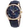 BLANCPAIN BLANCPAIN VILLERET ULTRAPLATE MOONPHASE AUTOMATIC BLUE DIAL MEN'S WATCH 6654 3640 55B