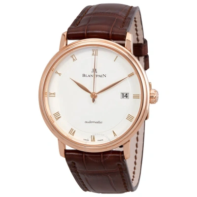 Blancpain Villeret Ultraplate Opaline Dial 18k Rose Gold Automatic Men's Watch 6223-3642-55a In Brown