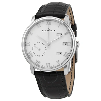 Blancpain Villeret White Dial Unisex Watch 6670-1127-55b In Black