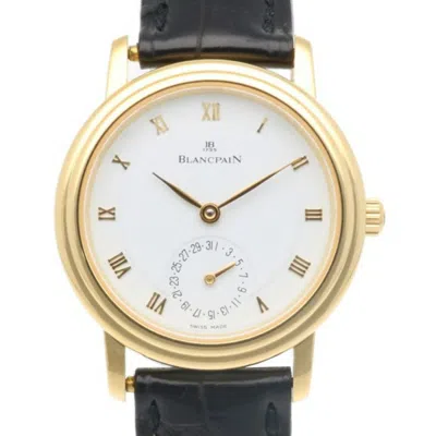 Pre-owned Blancpain Villeret Yellow (18k) Wristwatch () In Gold