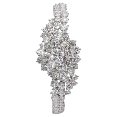 Pre-owned Blancpain Vintage  Platinum Diamond Hidden Watch In Multi