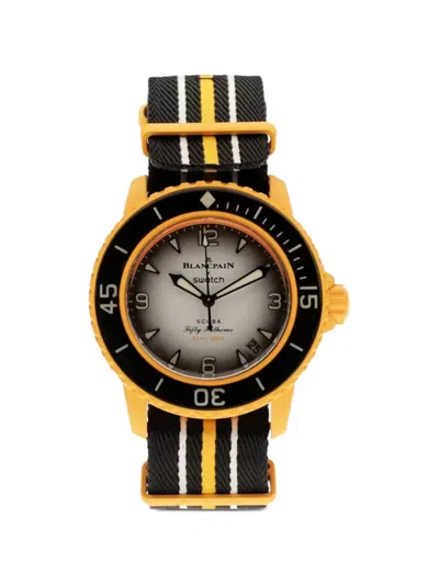 Blancpain X Swatch Scuba Fifty Fathoms Watches In Yellow