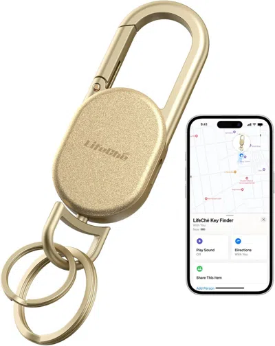 Blandi Keychain, Key Finder Built-in Anti-loss Tracker, Heavy Duty Key Holder, Premium Stainless Steel Keyc In Gold