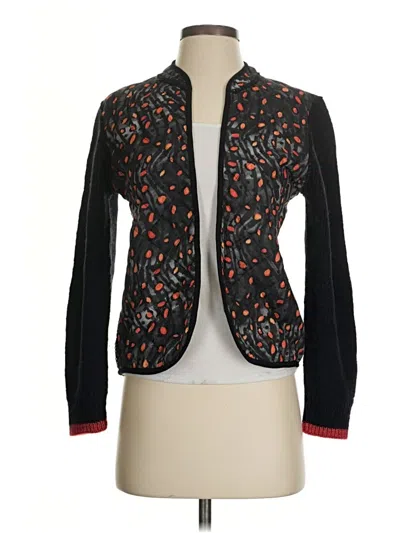 Pre-owned Blank Cardigan Sweater In Black
