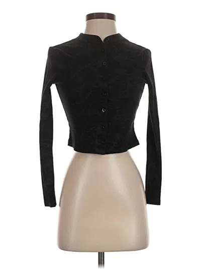 Pre-owned Blank Cardigan Sweater In Black