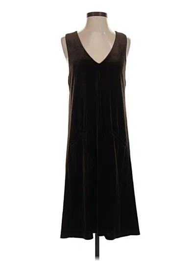 Pre-owned Blank Casual Dress In Black